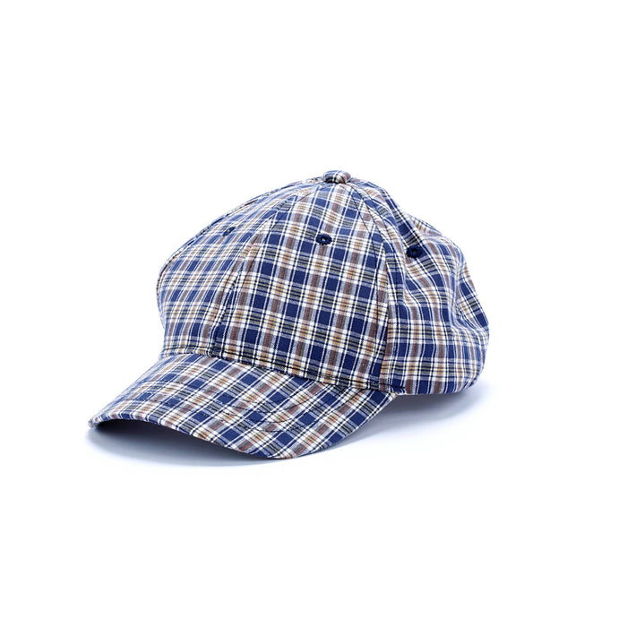 Little Boys Plaid Baseball Cap - Multicolor Blue ( 2-6Y)