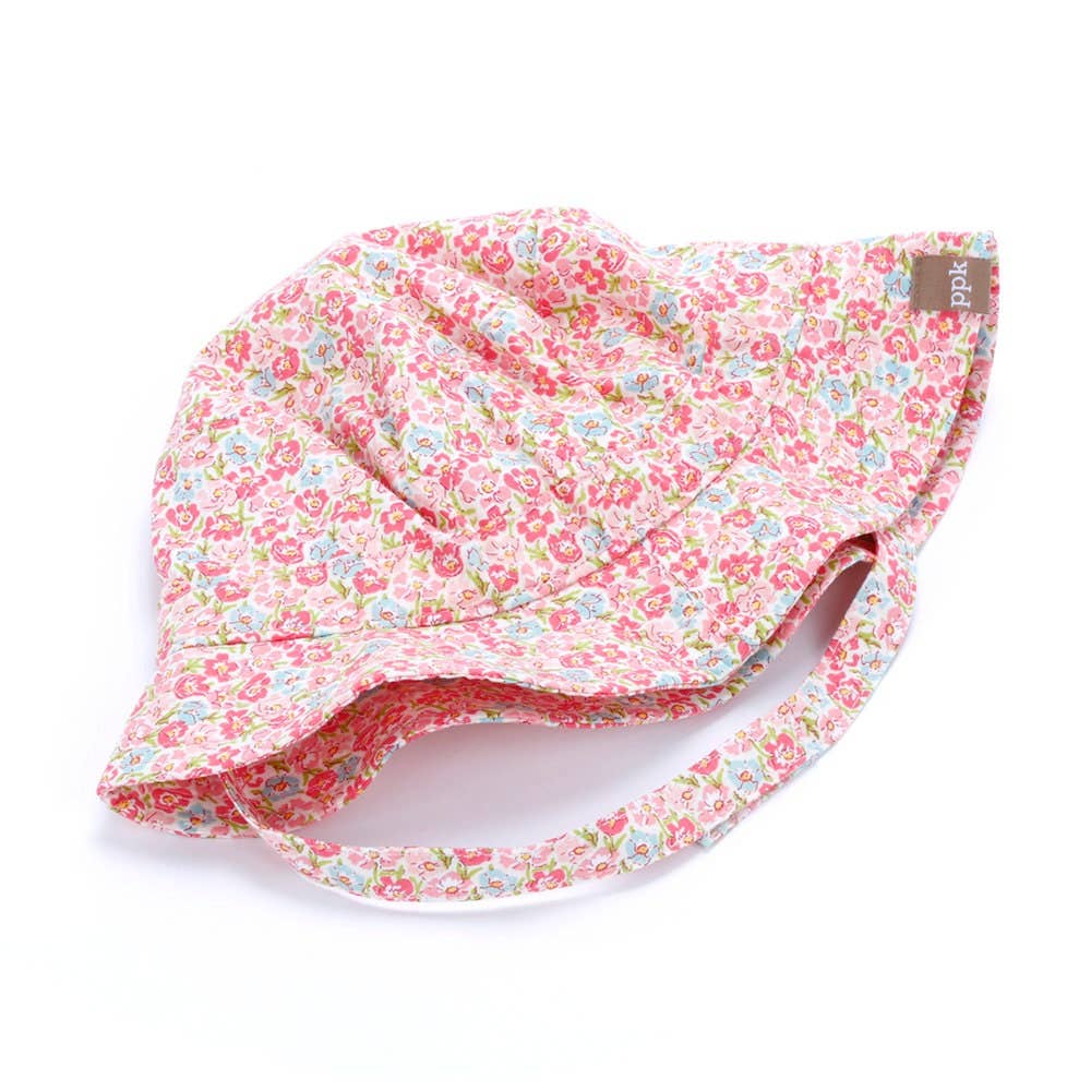 Blooming Meadow Bucket Sun Hat- Multi-pink
