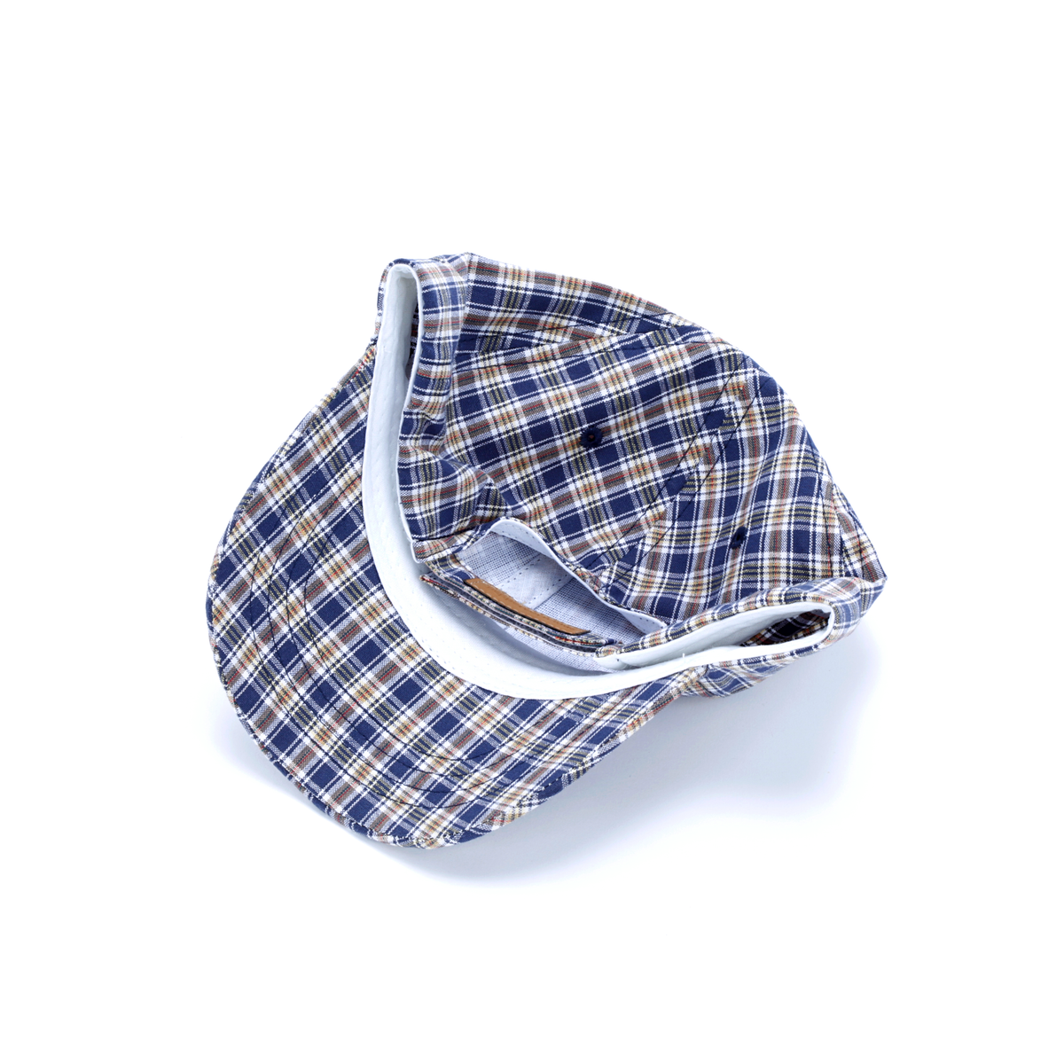 Little Boys Plaid Baseball Cap - Multicolor Blue ( 2-6Y)