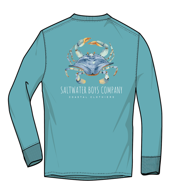 Crab Boys Long Sleeve Graphic Tee