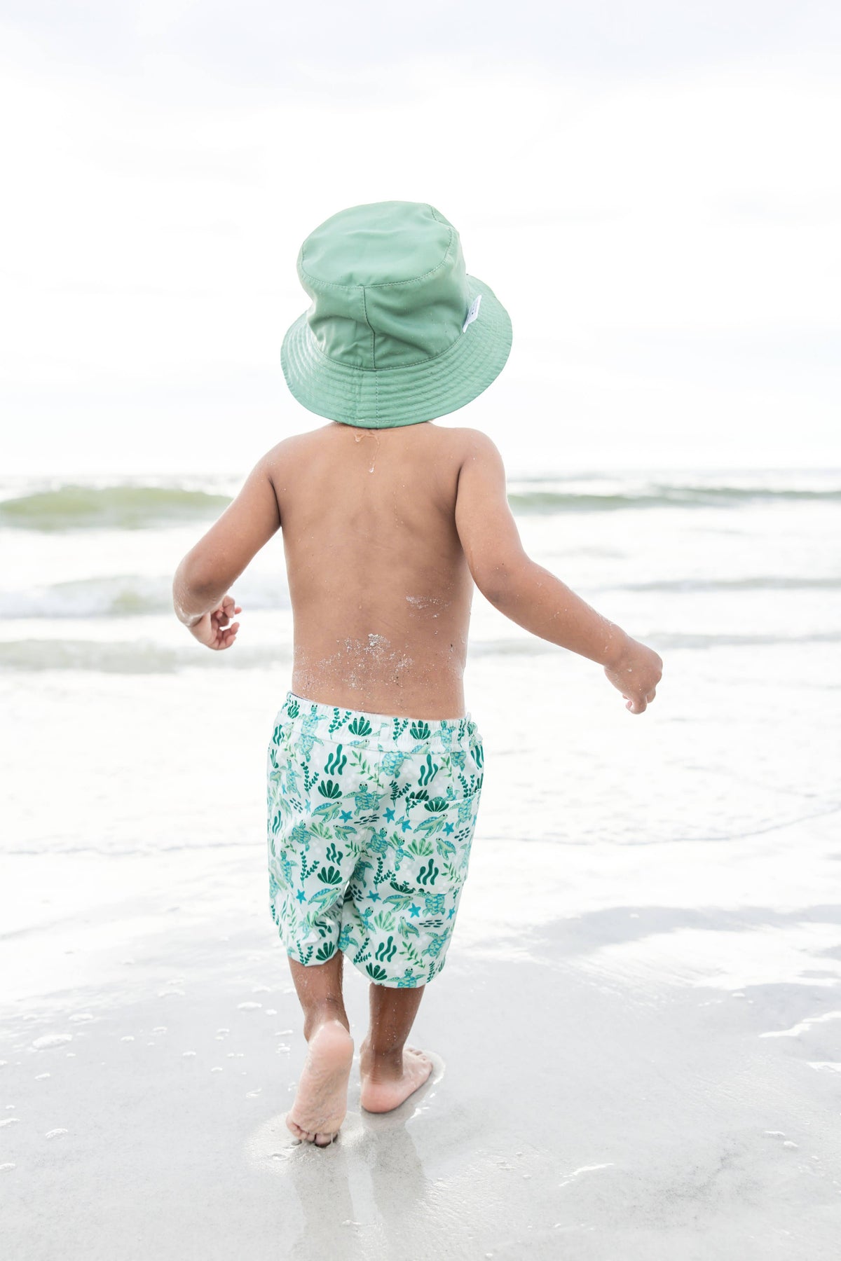 Save the Sea Turtles and Lucky Green Reversible Bucket Hat