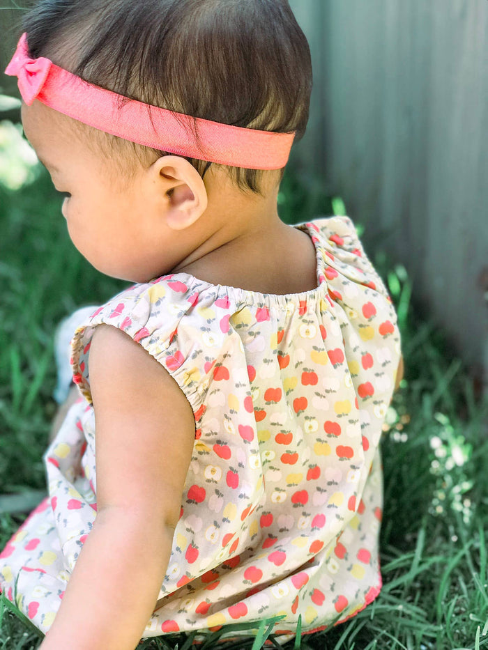 Apple Printed Dress Set