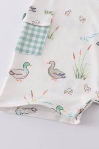 Duck print pocket boy jonjon