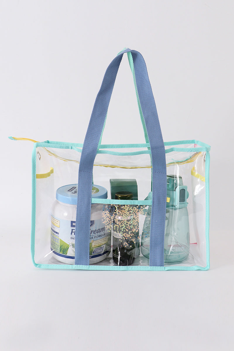 
                  
                    Blue clear waterproof beach travel bag
                  
                