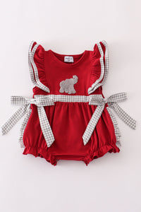 Alabama elephant french knot ruffle bubble