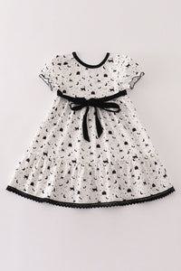 White halloween tiered dress