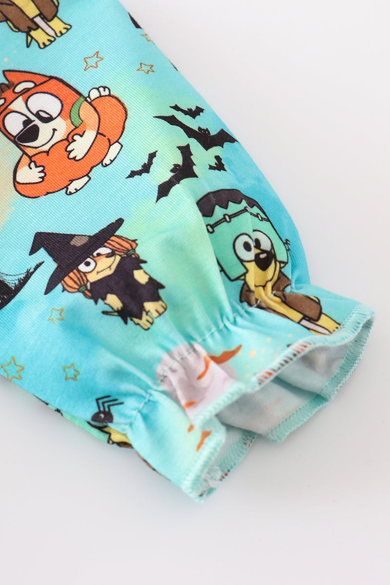 Halloween character print baby set