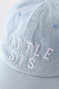 Denim embroidery baseball cap