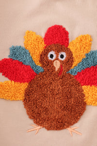 Beige turkey french knot bubble