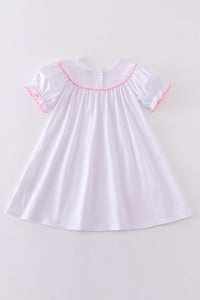 Valentine's day heart embroidery girl dress