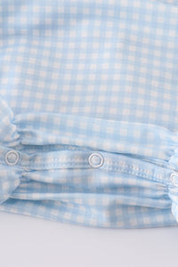 Gingham star embroidery bubble