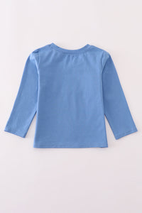 Blue fire fighter top