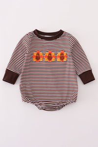 Brown turkey french knot stripe bubble