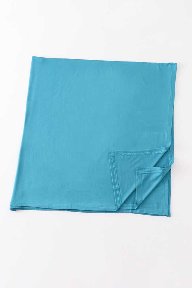 
                  
                    Teal baby bamboo swaddle blanket
                  
                