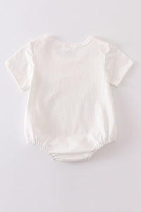 Cream blank basic t-shirt Adult Kids and baby bubble