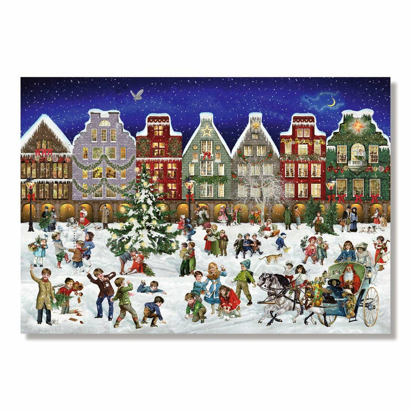 Winter Evening Christmas Advent Calendar Jigsaw Puzzle