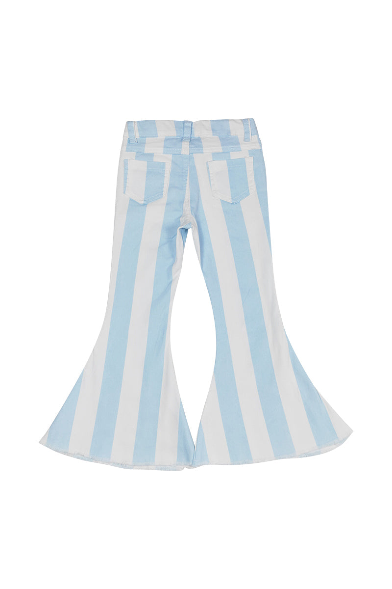 Blue stripe denim jeans