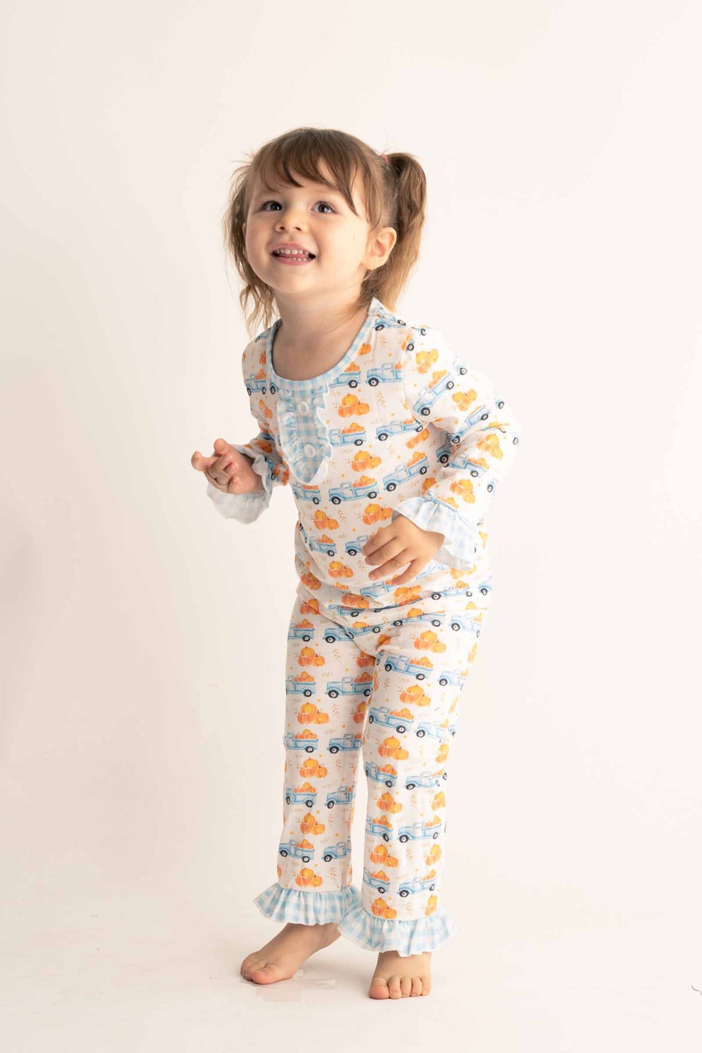 
                  
                    Truck pumpkin print girl pajamas
                  
                