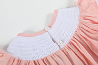 Light Pink Easter Smocked Bishop Dress