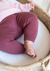 Pocket Sweater Knit Baby Legging Pants (Organic Cotton)