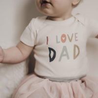 Baby graphic bodysuit | love dad
