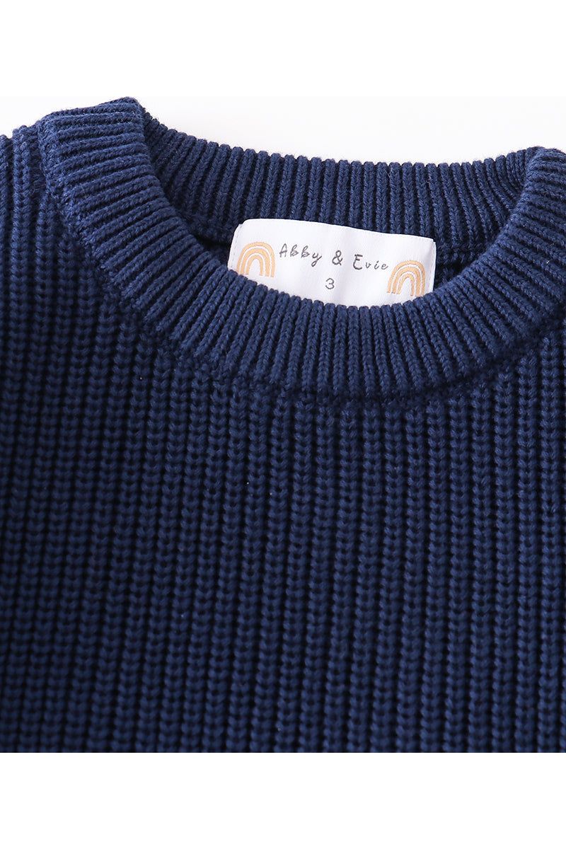 
                  
                    Navy pullover sweater
                  
                