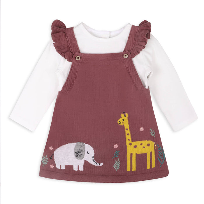 Giraffe Elephant Buddy Organic Baby Tunic Dress & Bodysuit