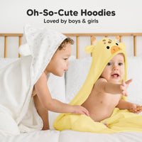 KeaBabies Cuddle Baby Hooded Towel