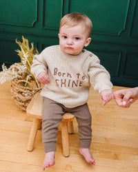 Pocket Sweater Knit Baby Legging Pants (Organic Cotton)