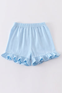 Premium Sky basic ruffle shorts