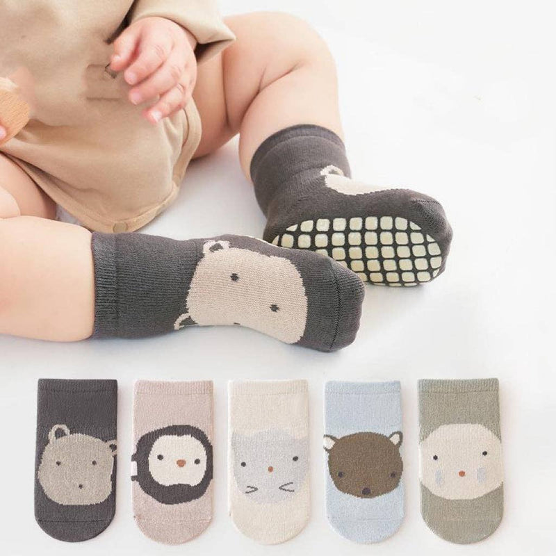 Comfy Cotton Cartoon Socks Non-Slip