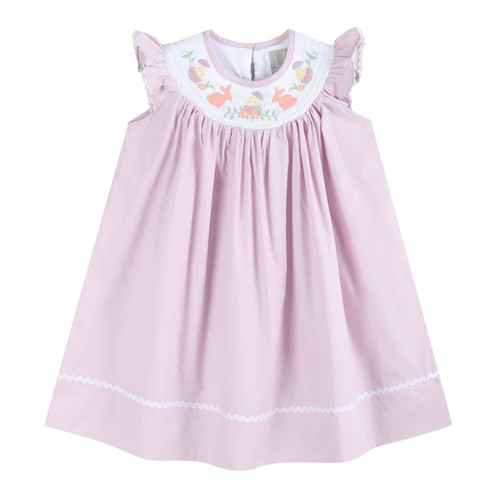 Light Purple Easter Smocked Bishop Dress