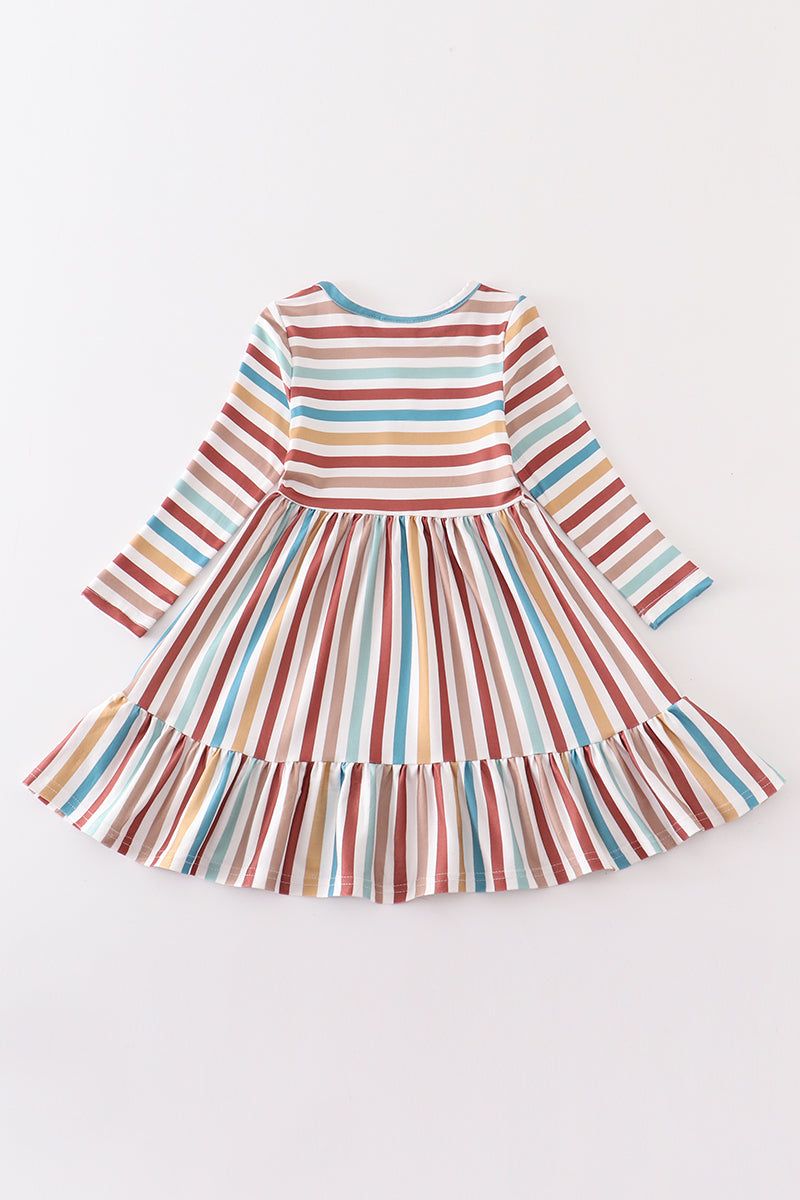 
                  
                    Stripe print girl dress
                  
                