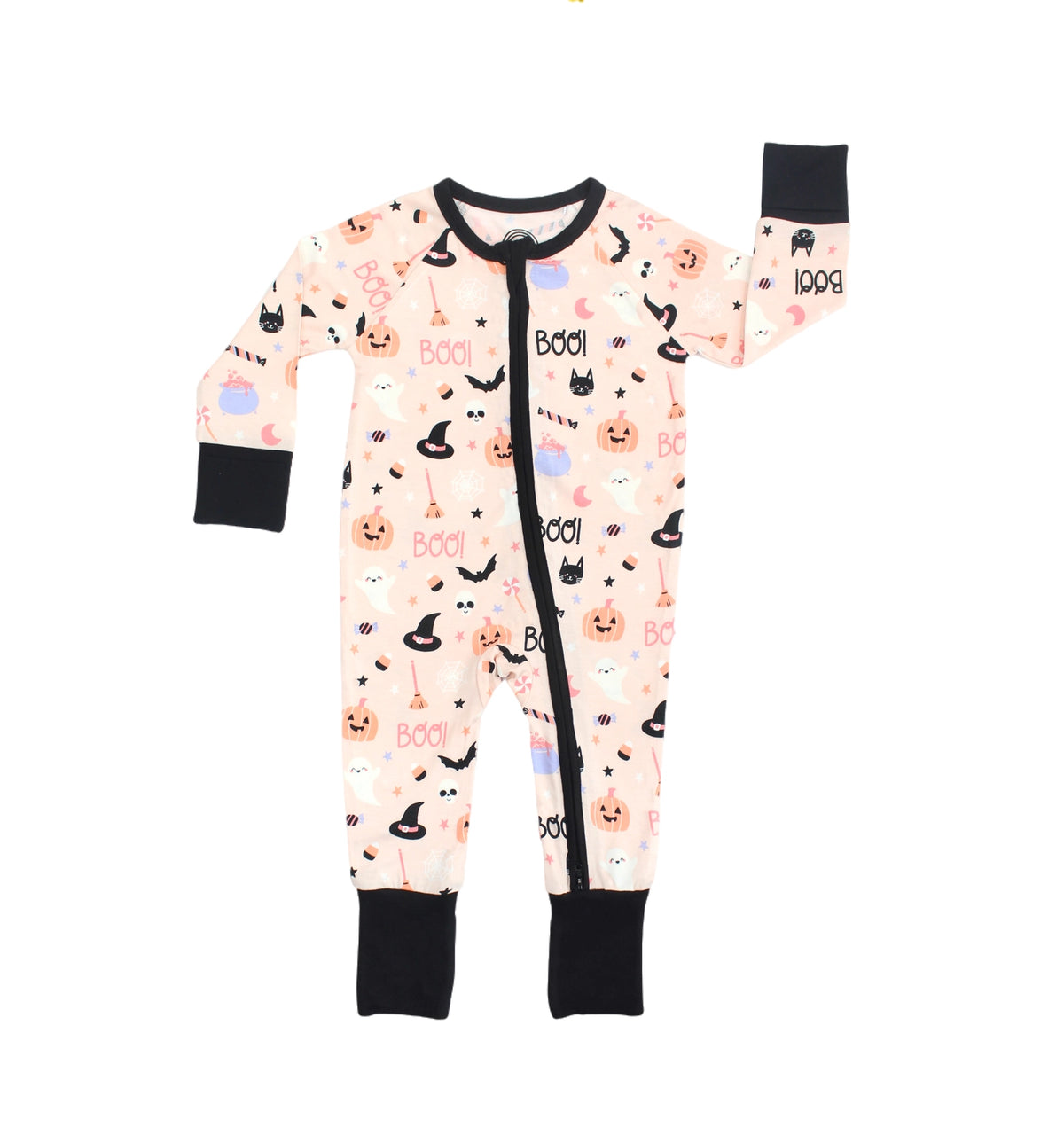 Halloween Sweet and Spooky Glow in the Dark Pajamas Bamboo Baby Convertible PJs