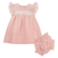 Emily Gingham Baby Dress + Bloomer (Organic Cotton)