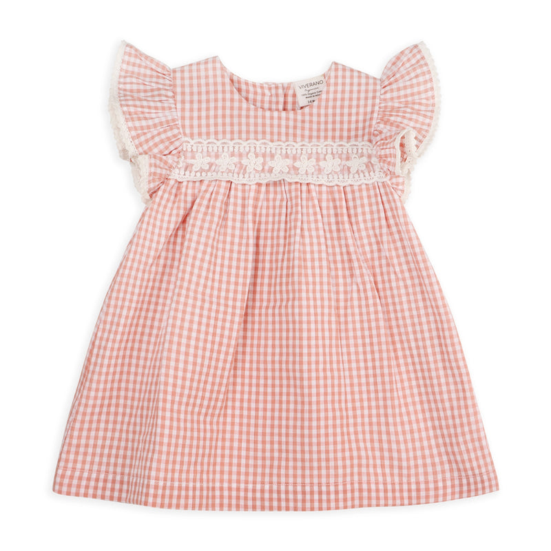 Emily Gingham Baby Dress + Bloomer (Organic Cotton)