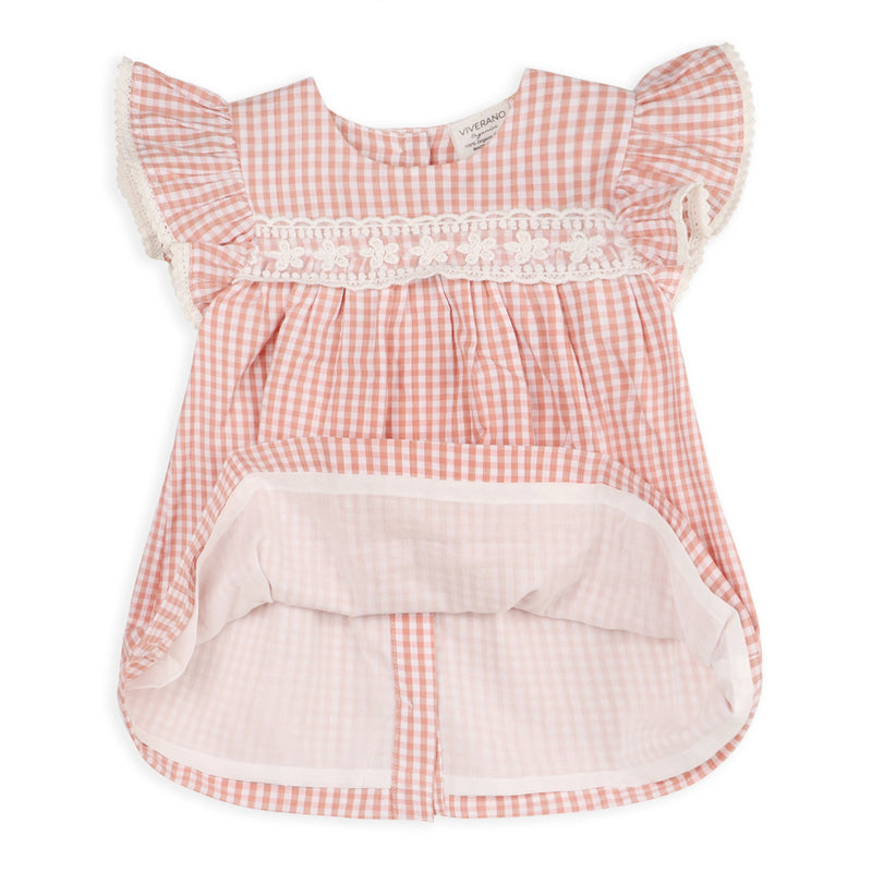 Emily Gingham Baby Dress + Bloomer (Organic Cotton)