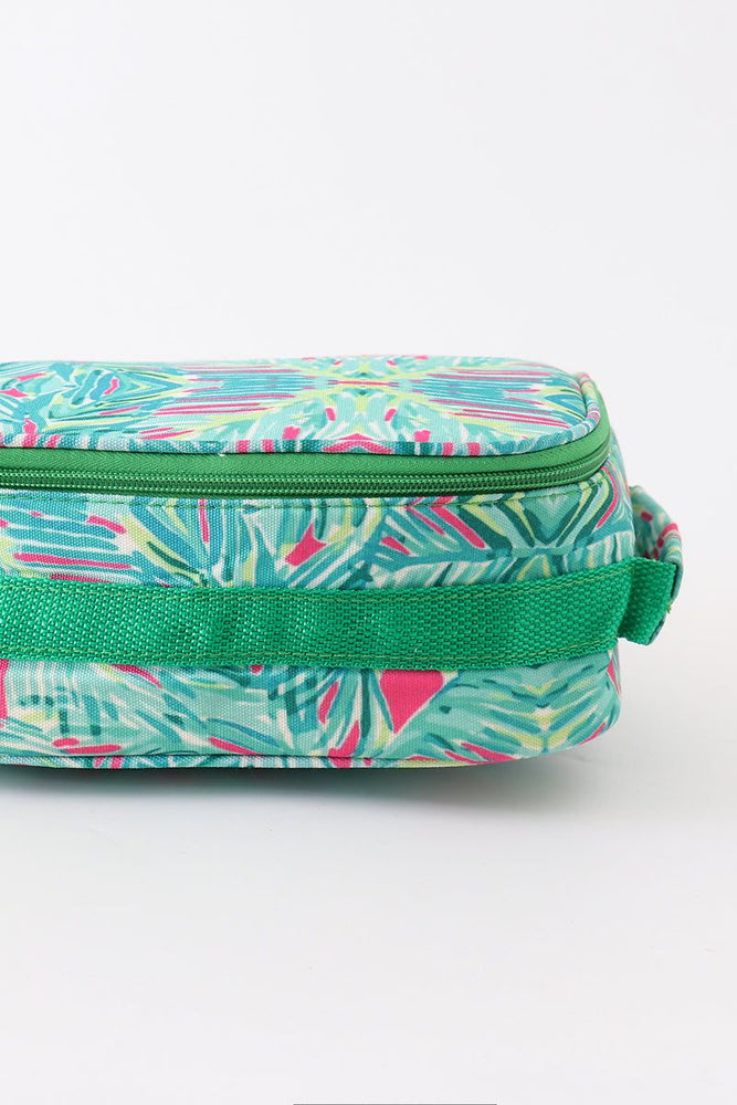 
                  
                    Green lily print lunch box
                  
                