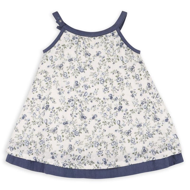 Lyla Floral Muslin Baby Dress +Bloomer (Organic Cotton)