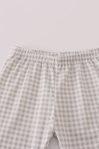 Sage turkey french knot ruffle pants set