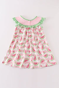 Watermelon embroidery dress