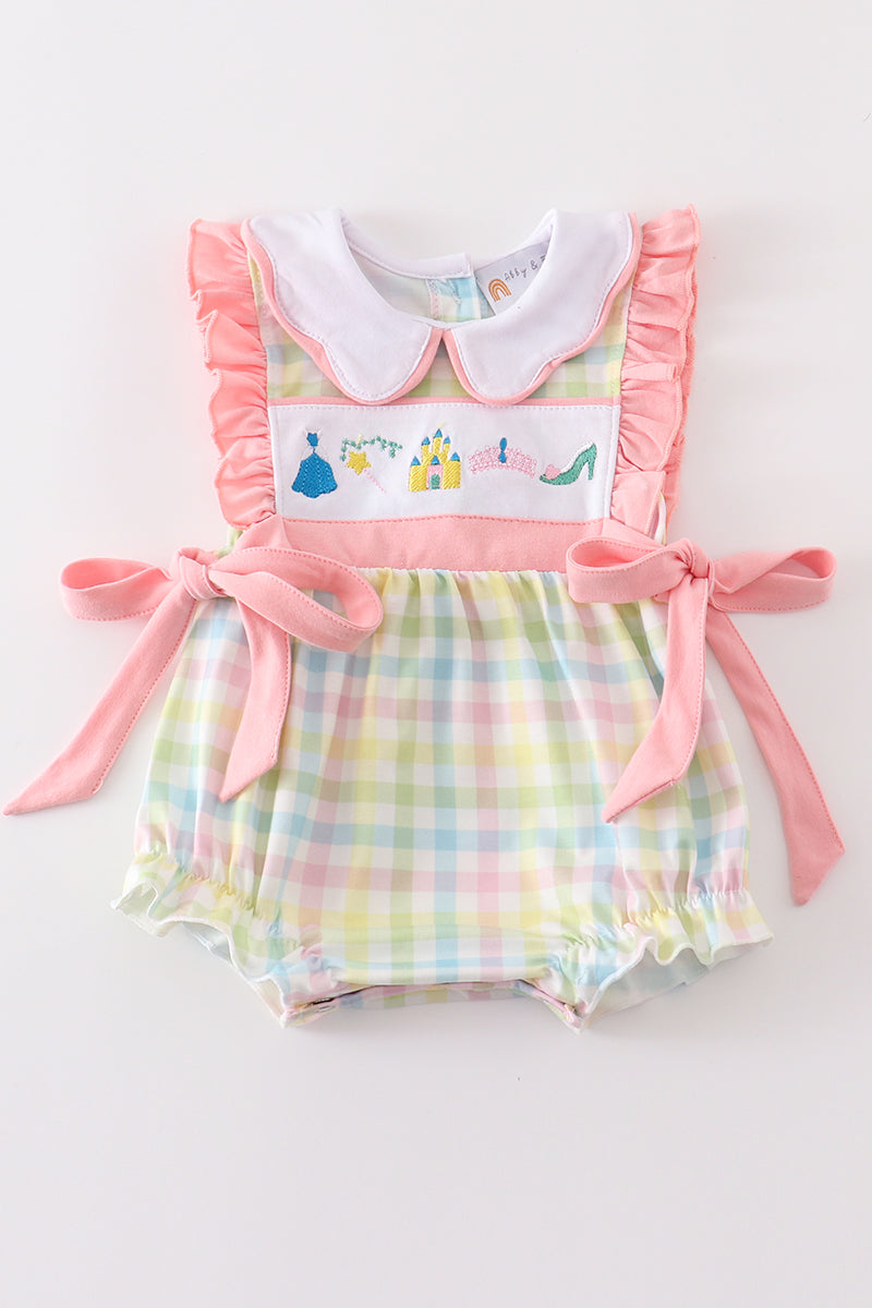 Castle princess embroidery girl bubble