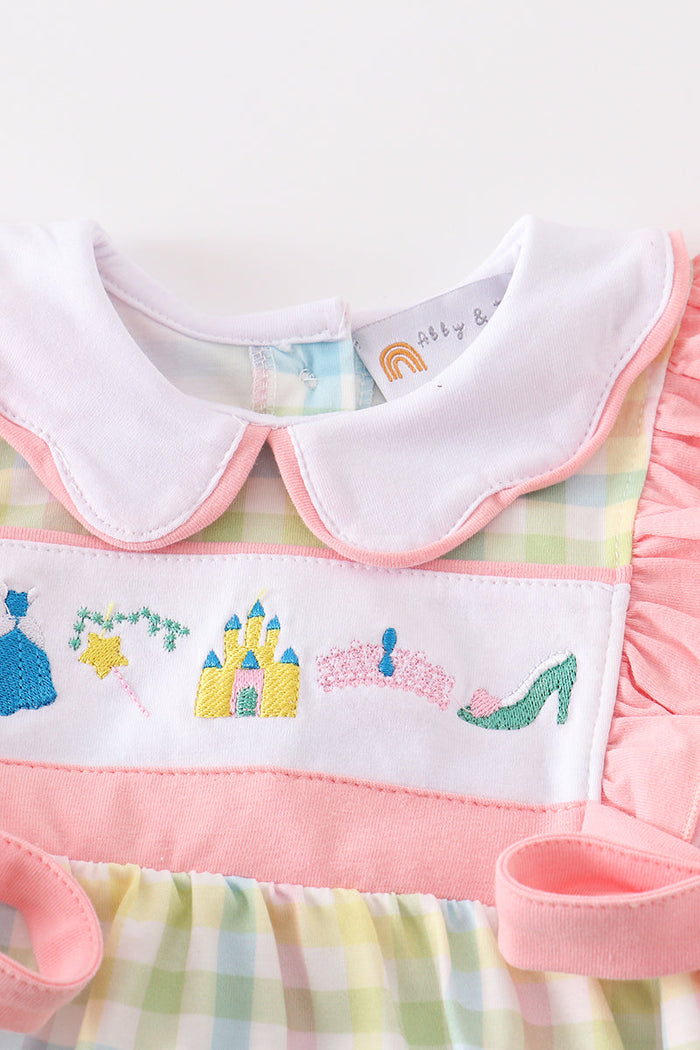 Castle princess embroidery girl bubble