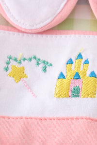 Castle princess embroidery girl bubble