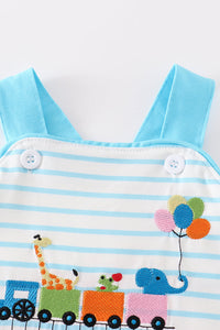 Blue farm embroidery boy jonjon