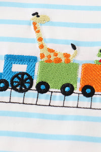 Blue farm embroidery boy jonjon