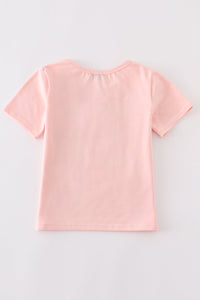 Pink farm fresh pumpkins girl top