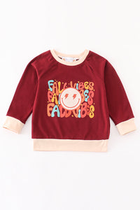 Autumn smile boy top