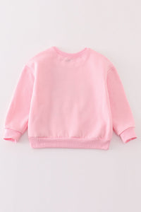 Pink nutcracker embroidery mom&me fleece sweatshirt