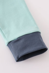 Green scarecrow applique top